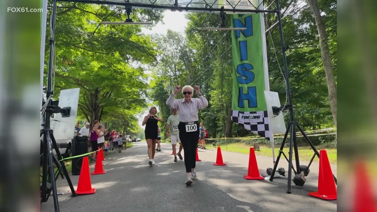 100-year-old Connecticut woman completes 5K road race, spreads joy for life
