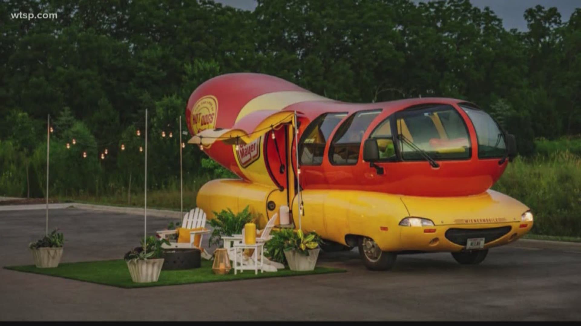 Have you ever wanted to eat hot dogs while living inside a giant one on wheels? Well, now you can, thanks to Oscar Mayer and Airbnb.

The Oscar Mayer Wienermobile has a listing on Airbnb, the home-sharing and lodging site. Beginning July 24, Wienermobile fans will be able to book a one-night stay in the iconic vehicle for Aug. 1, 2 or 3. https://on.wtsp.com/2M4XGau
