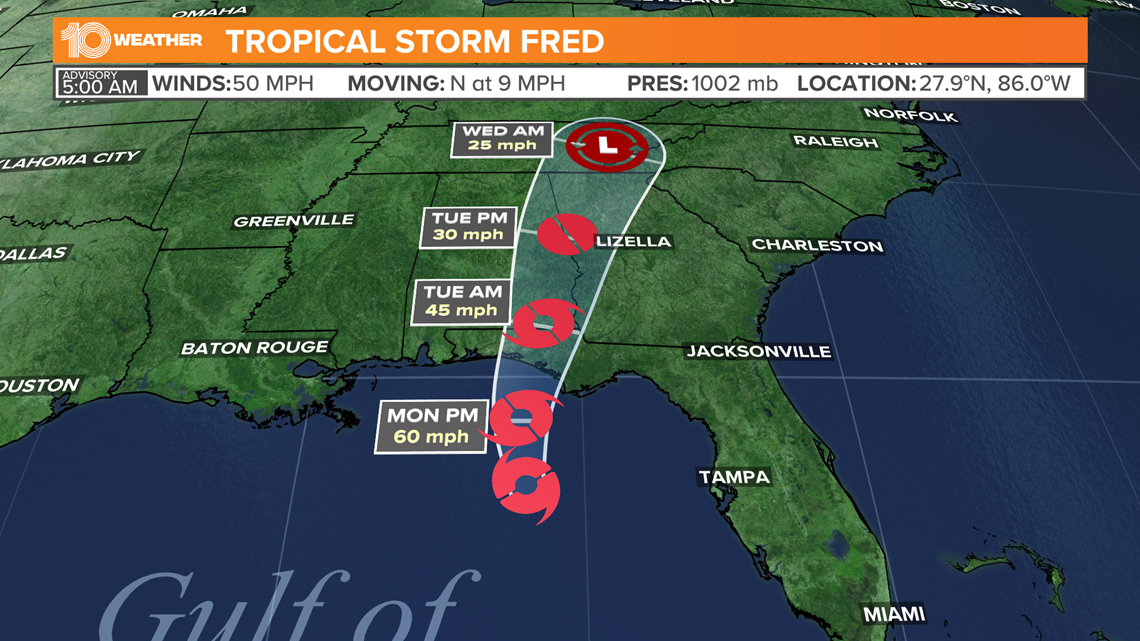 Tropical Storm Fred: See its path, spaghetti models | wcnc.com