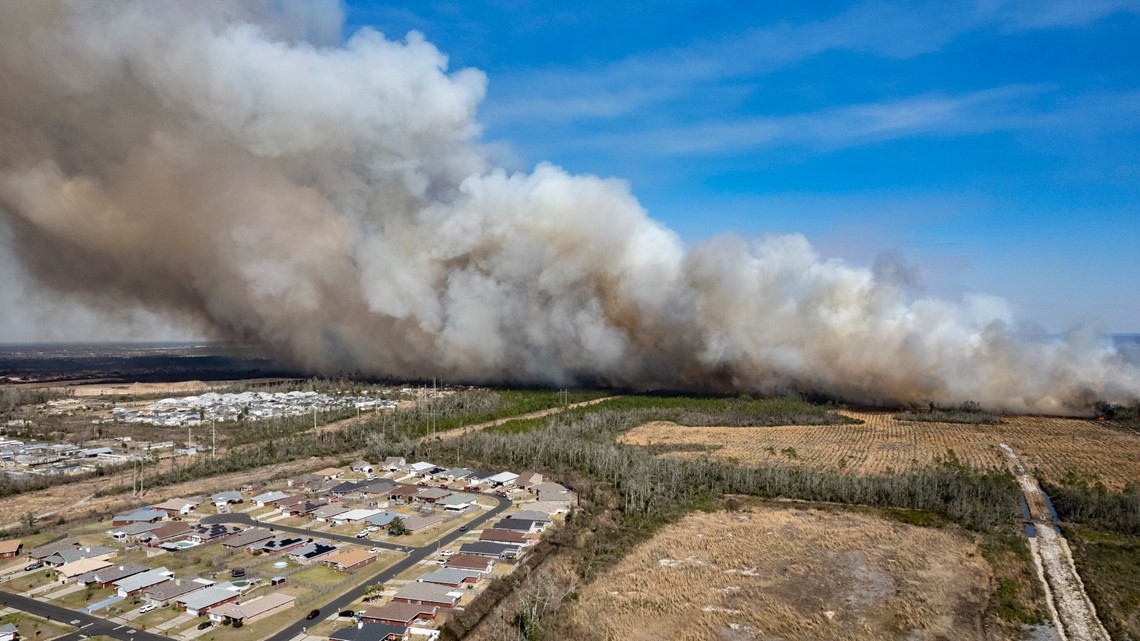 Fire forces evacuation of 600 homes in Florida Panhandle - Vimarsana News