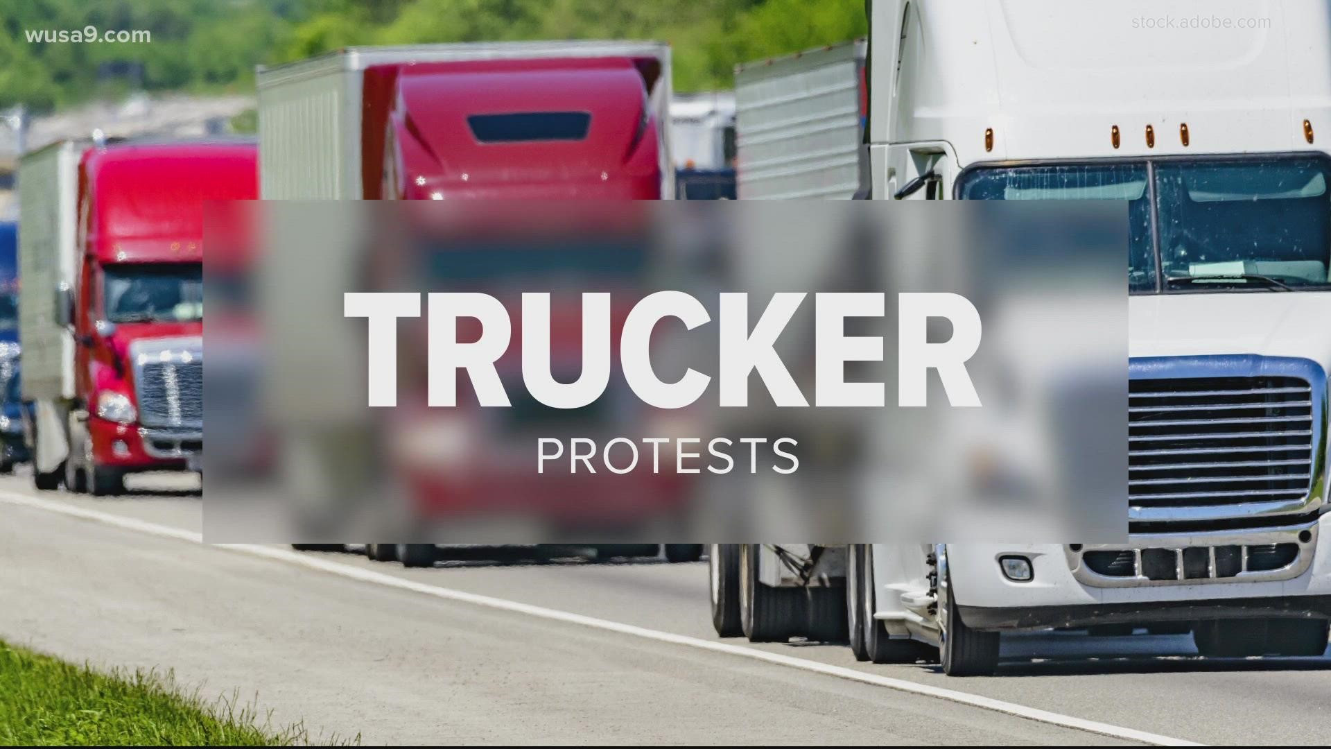 The first wave of protesters will be departing from Scranton, Pennsylvania on Wednesday morning and could bring delays on I-495.