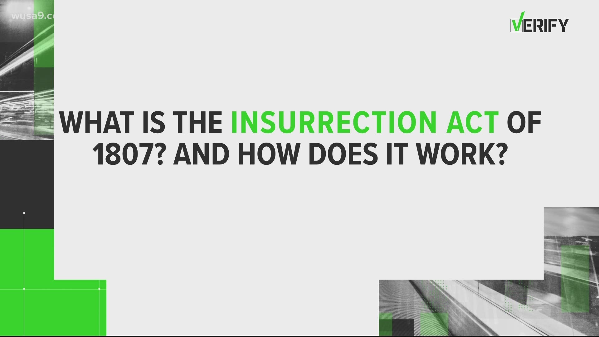 The use of the Insurrection Act is a hot topic after the Capitol riots. But what does it take for it to be invoked?