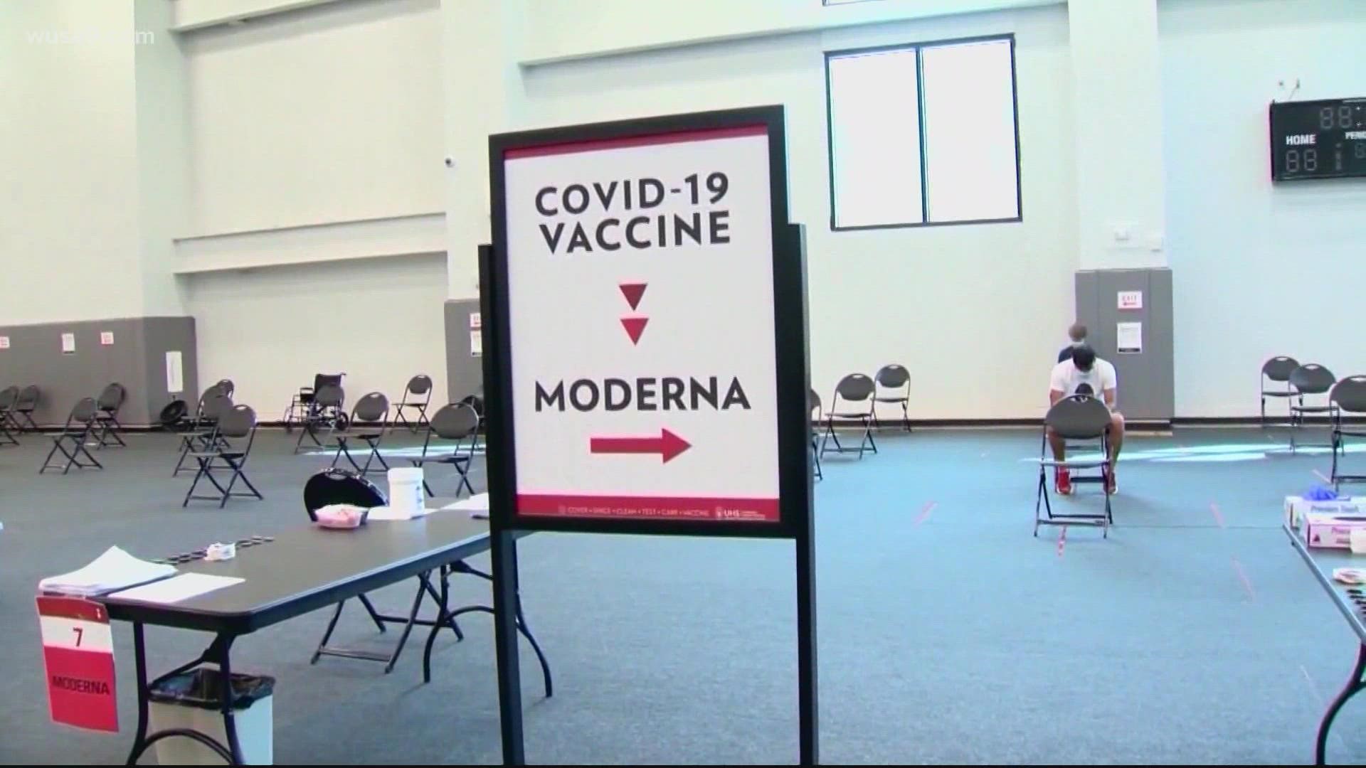 On Monday, data showed the seven-day moving average of COVID-19 vaccine doses administered in Virginia had risen sharply over the past few days.