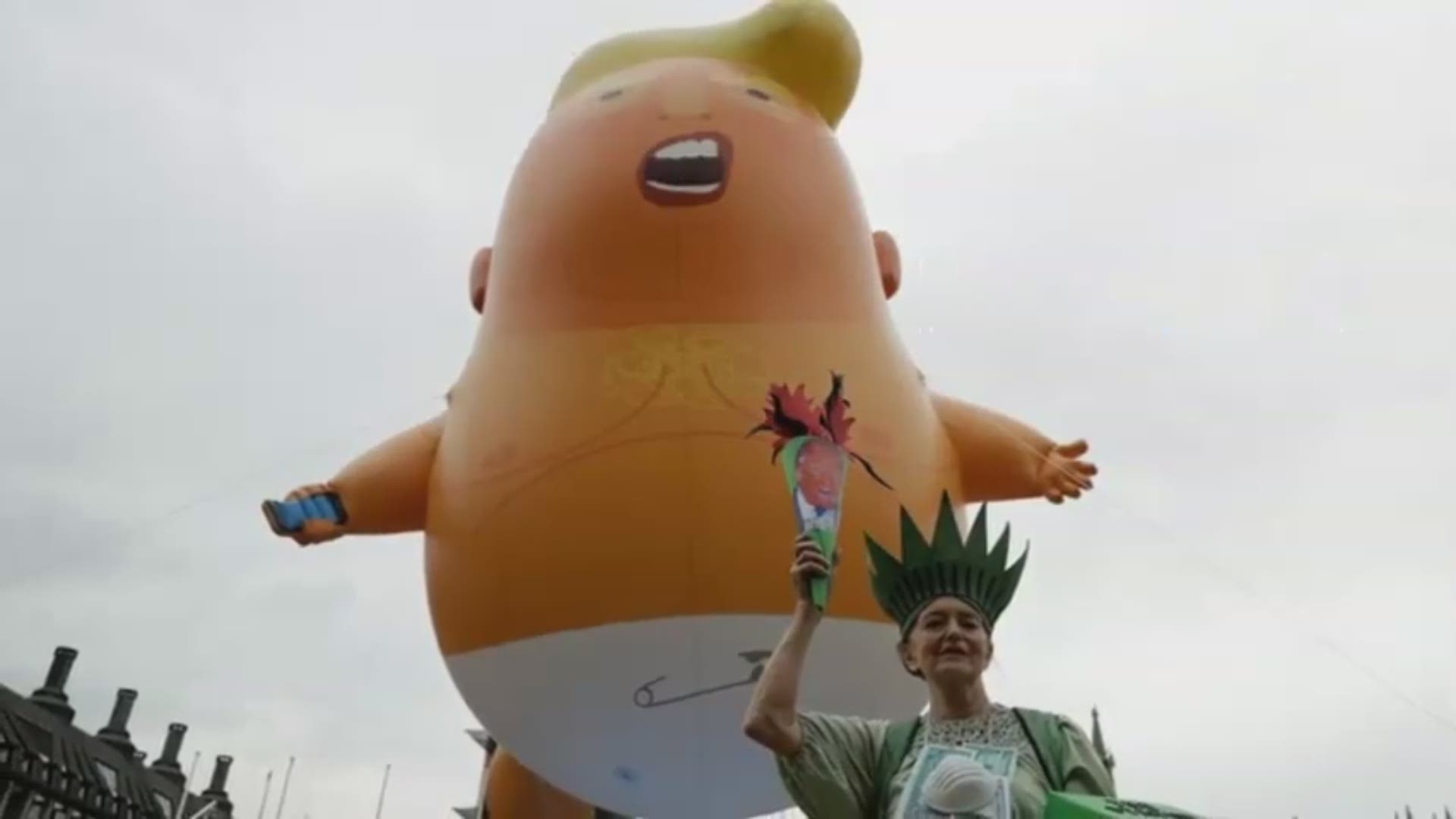 The protesters are hoping to make a statement during or ahead of President Trump's event at the Lincoln Memorial.