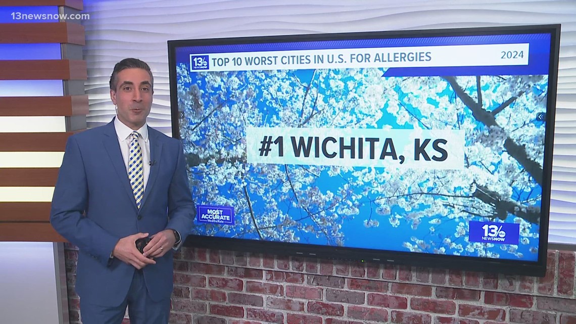 Virginia Beach one of worst cities for those with allergies