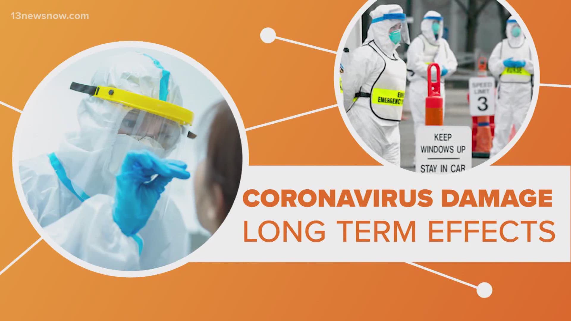 Connect The Dots: Longterm effects of coronavirus damage. Some include heart damage.