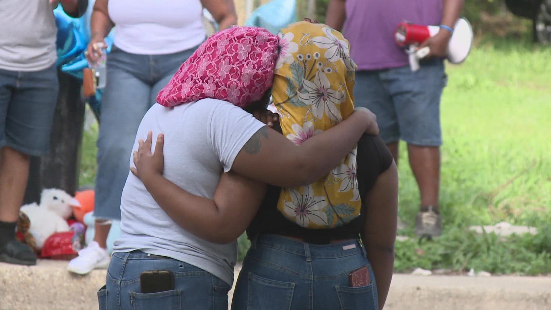 A vigil was held to remember the murdered boy.