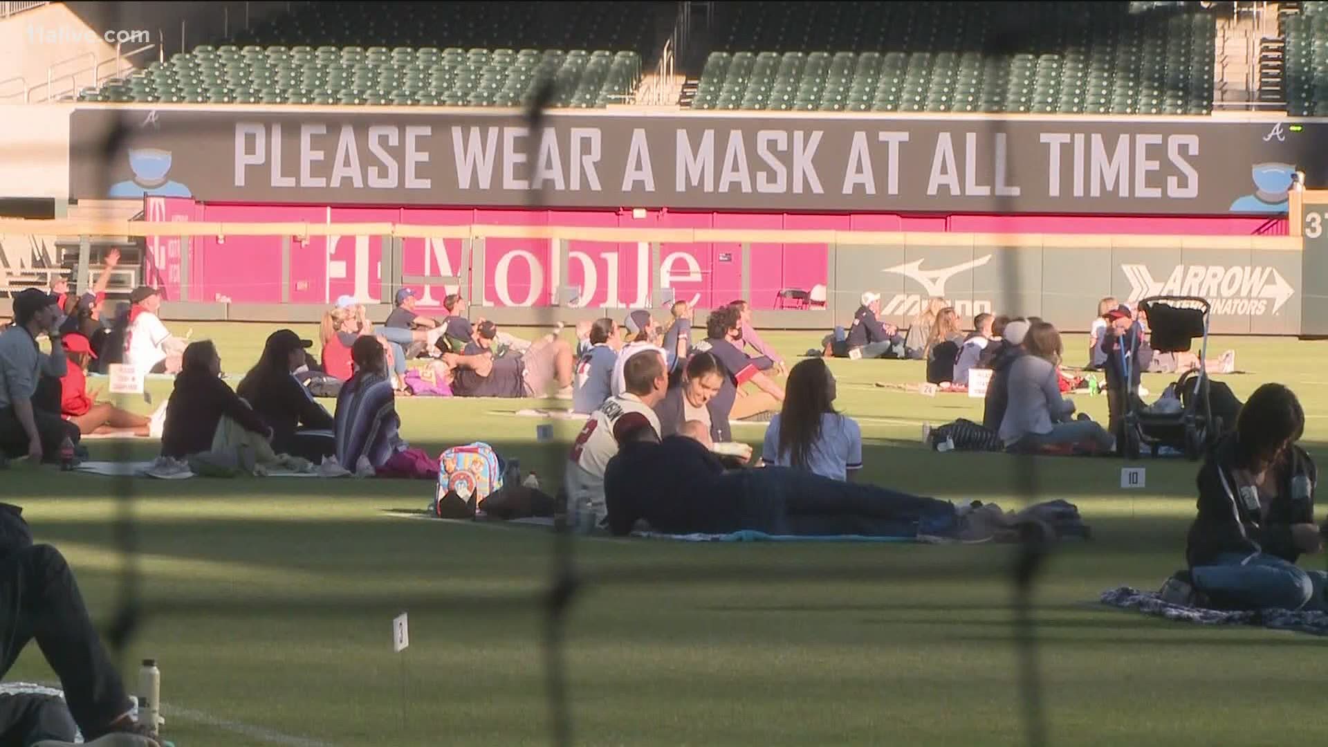 Fans got a chance to watch the Braves take on the Dodgers from Truist Park over the weekend - helping make the series feel that much more real to local fans.