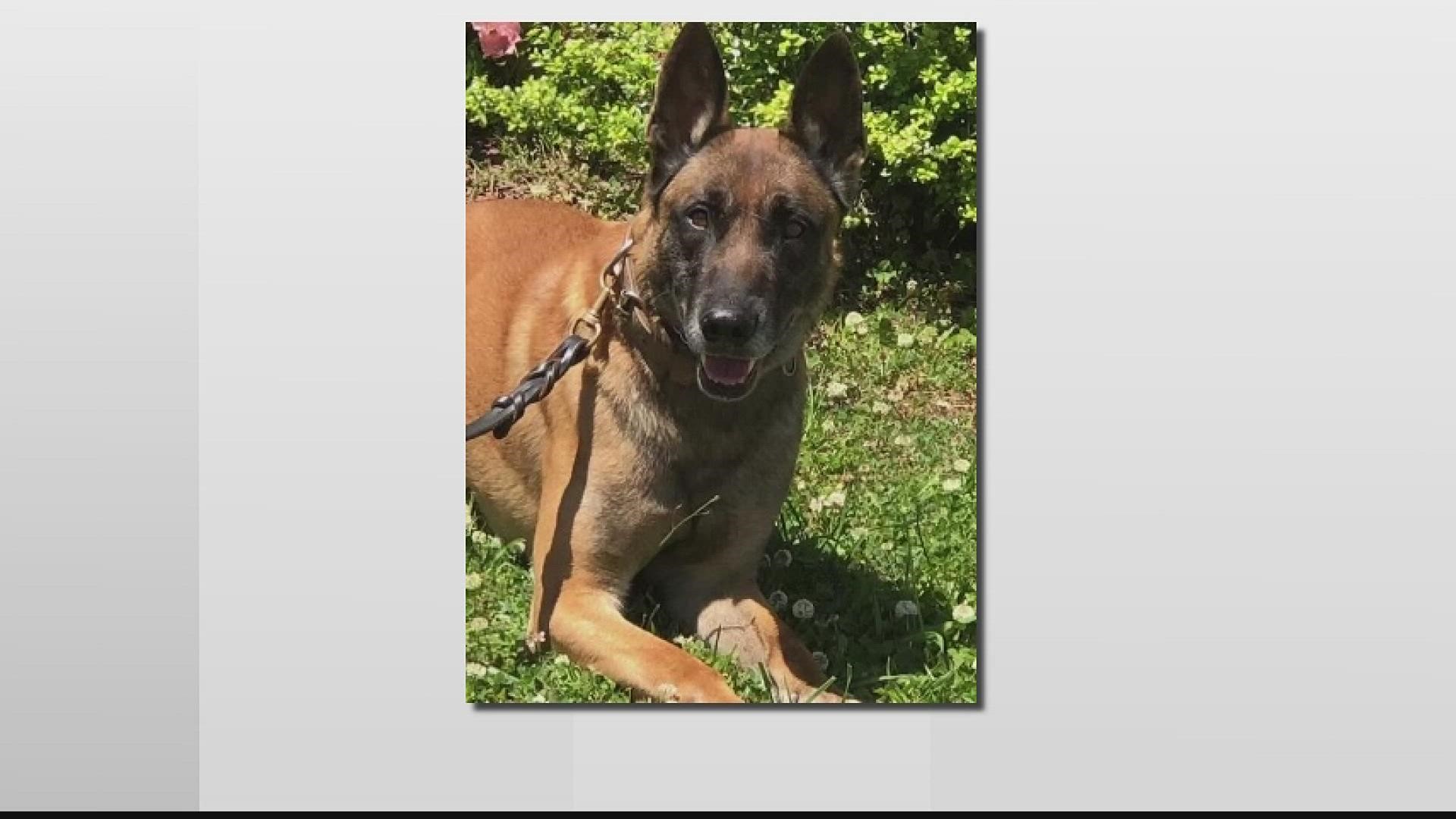 Officer Perro had gone missing since Sunday, according to the department.