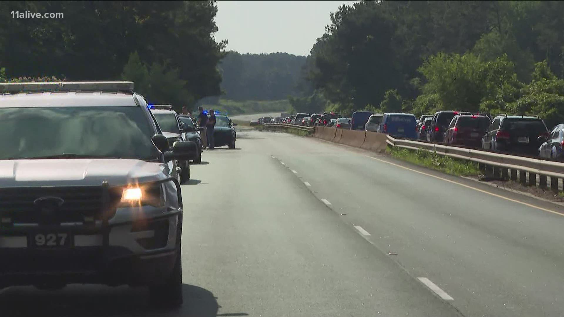 A bulletproof vest saved the officer's life, authorities said.