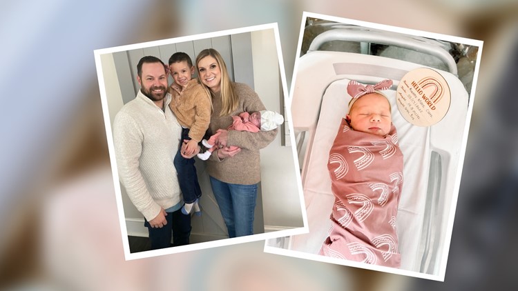 Family welcomes first daughter since 1885, a rainbow baby, on St. Patrick's Day
